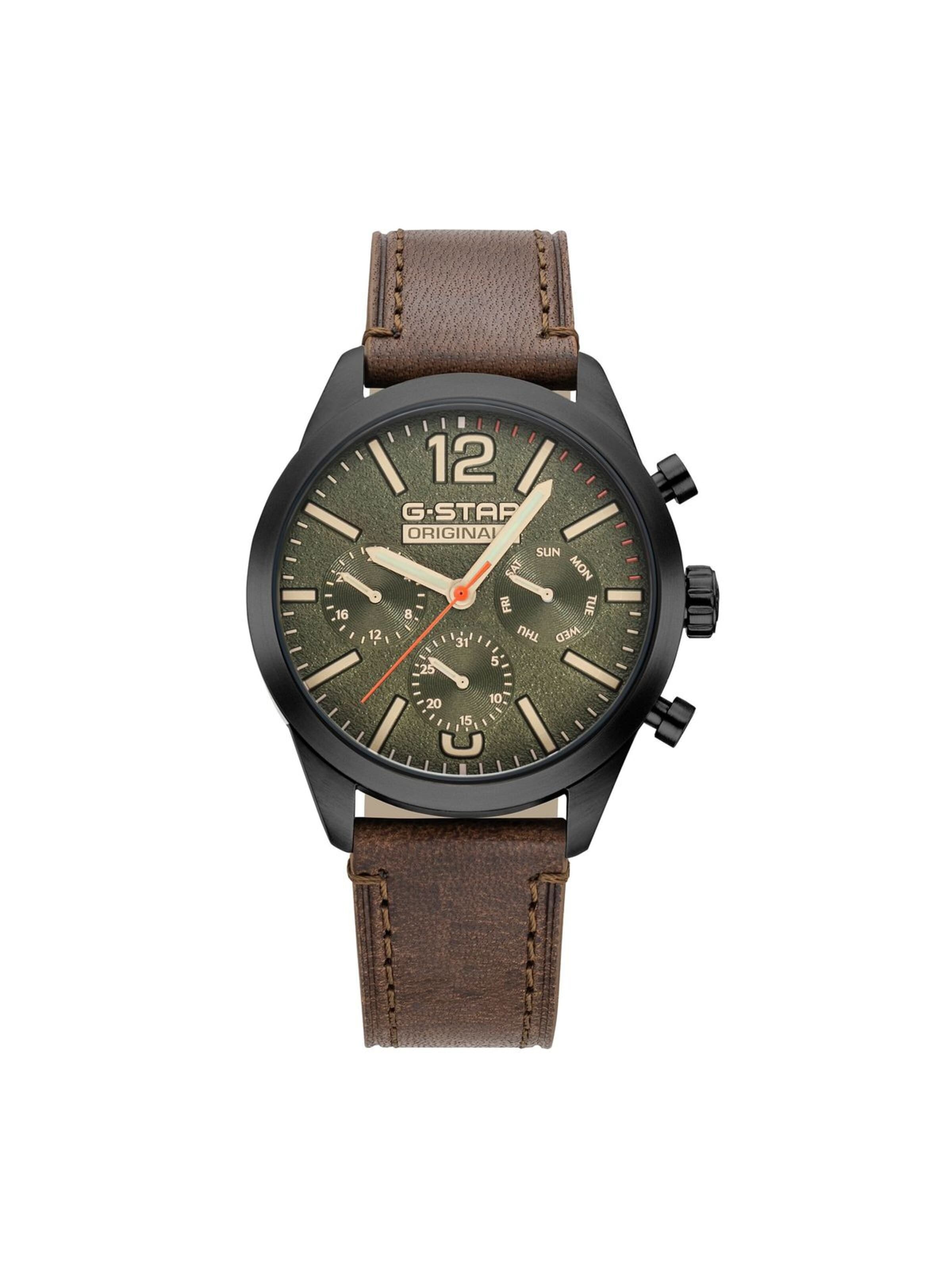 G-STAR Analoguhr 'Function watch Originals'‌‌ in Braun: Vorderseite