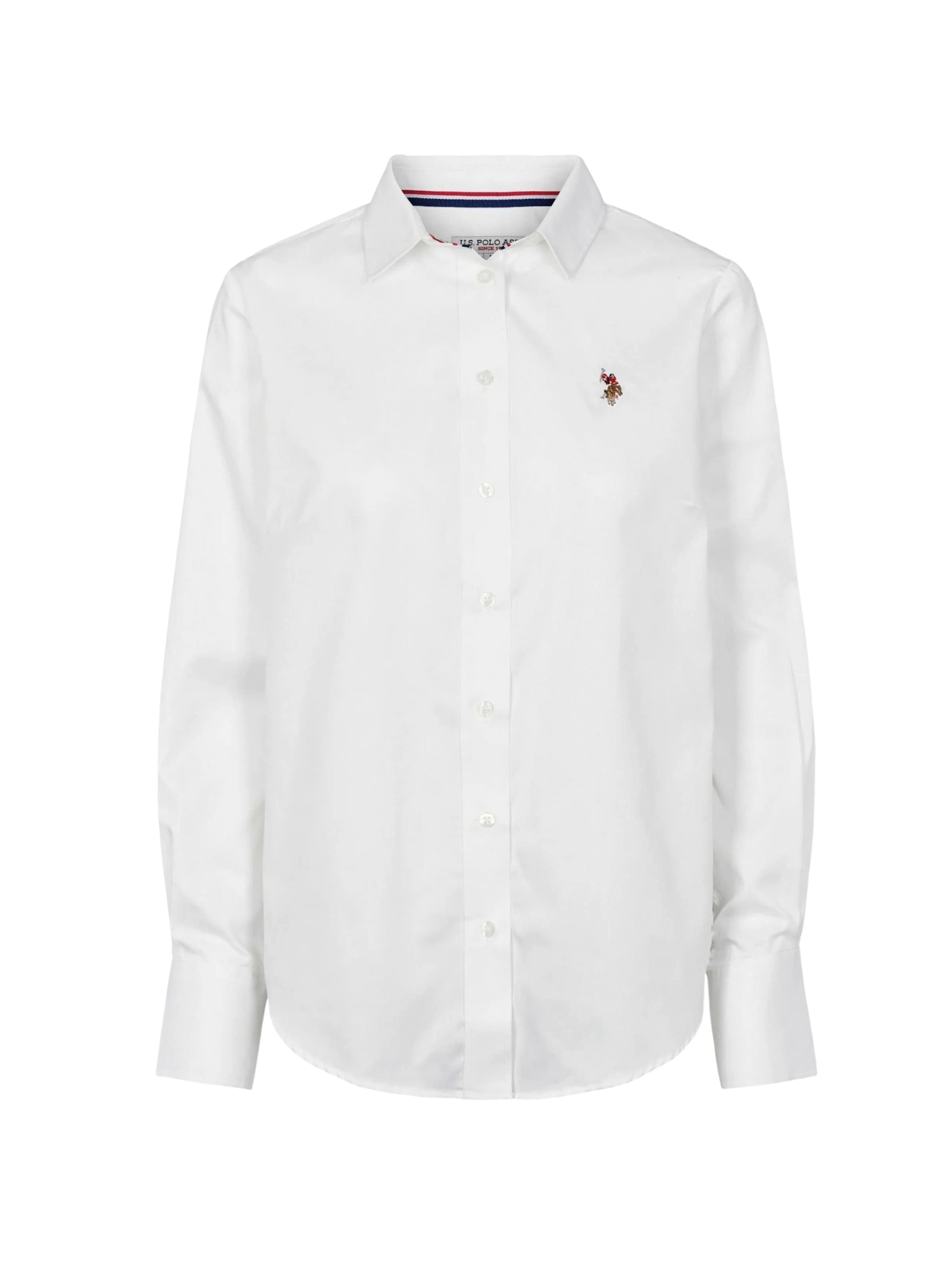 U.S. POLO ASSN. Shirt ' USPA ' in Wit: voorkant