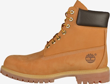 TIMBERLAND Boots med snörning '6IN Premium' i gul