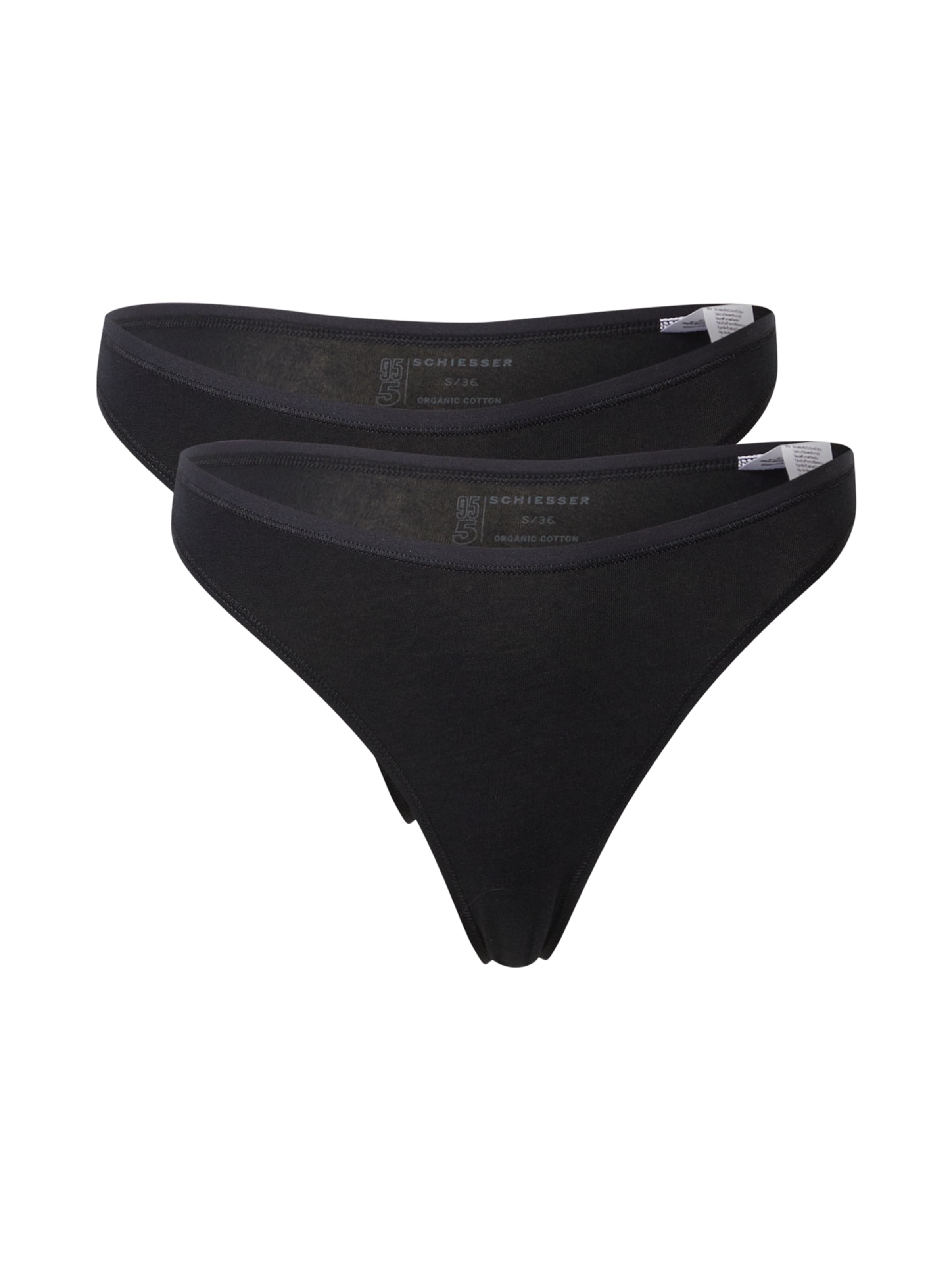 SCHIESSER String in Schwarz: Vorderseite