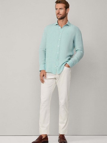 Hackett London Regular Fit Hemd 'Ess' in Grün: Vorderseite