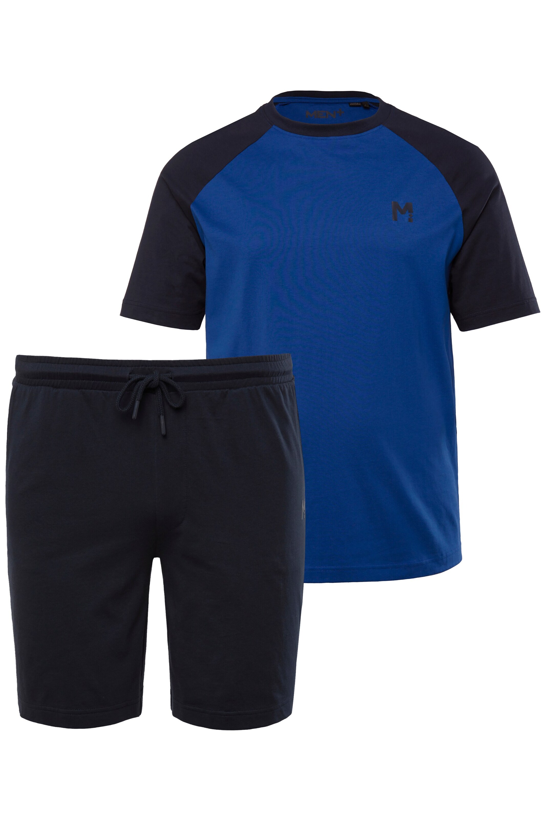 Pyjama court Men Plus en mélange de couleurs : devant