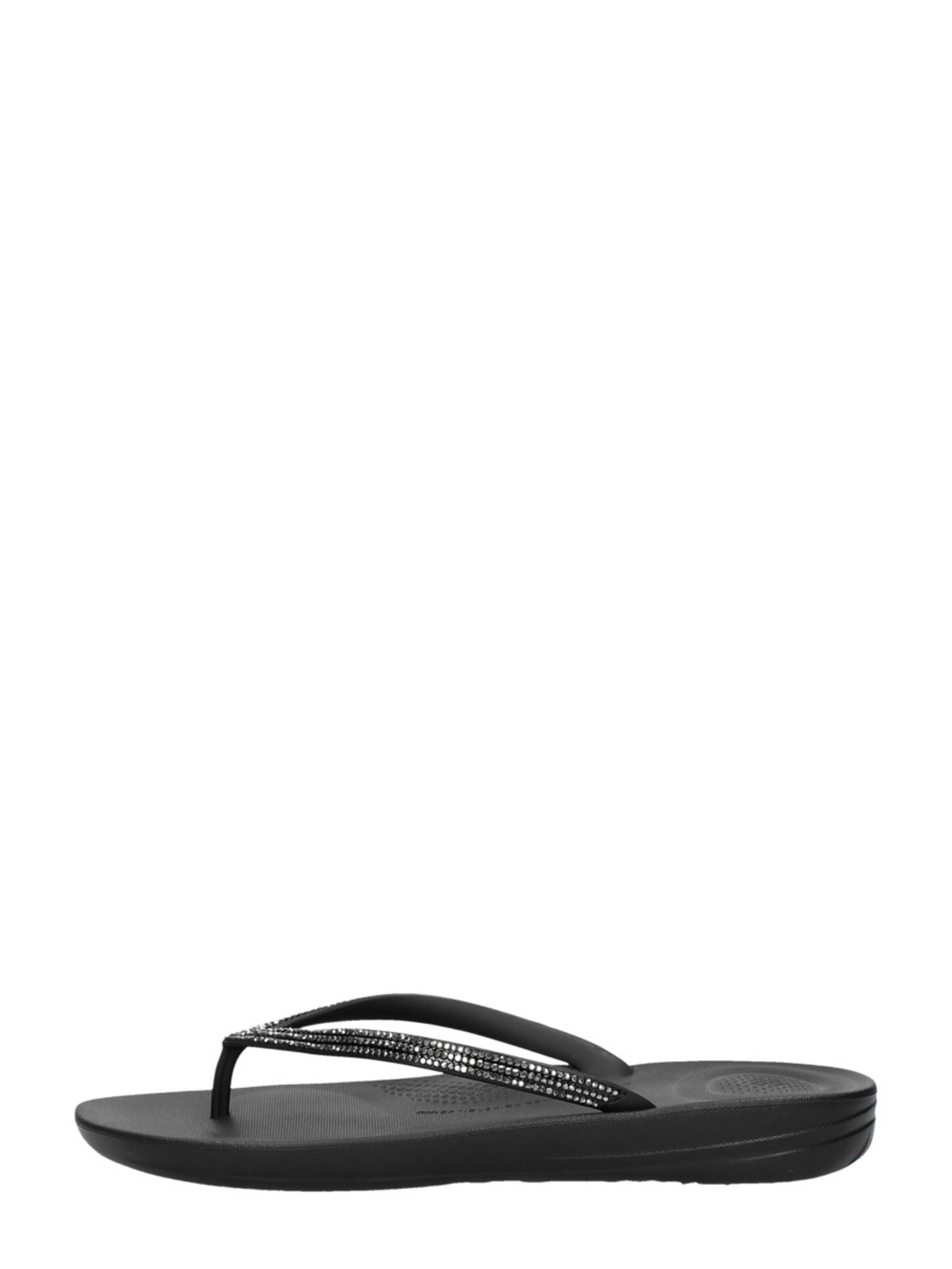 FitFlop Slipper 'iQushion Sparkle' in Black: front