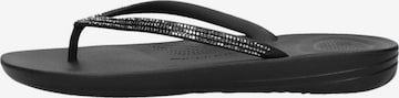 Pantoufle 'iQushion Sparkle' FitFlop en noir : devant
