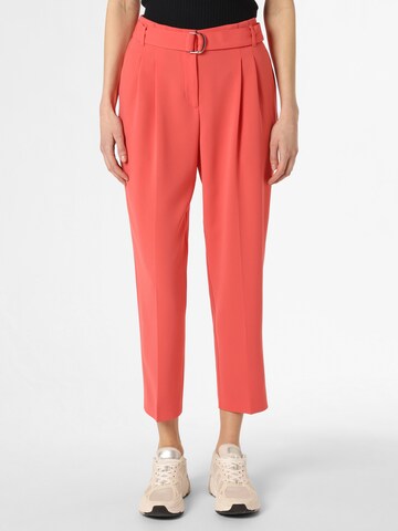 BOSS Regular Pleat-Front Pants 'Tapiah' in Pink: front