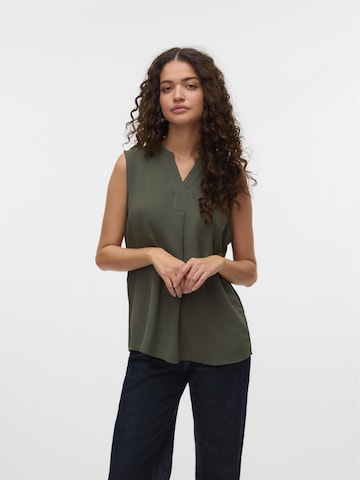 Chemisier 'VMELVA' VERO MODA en vert : devant