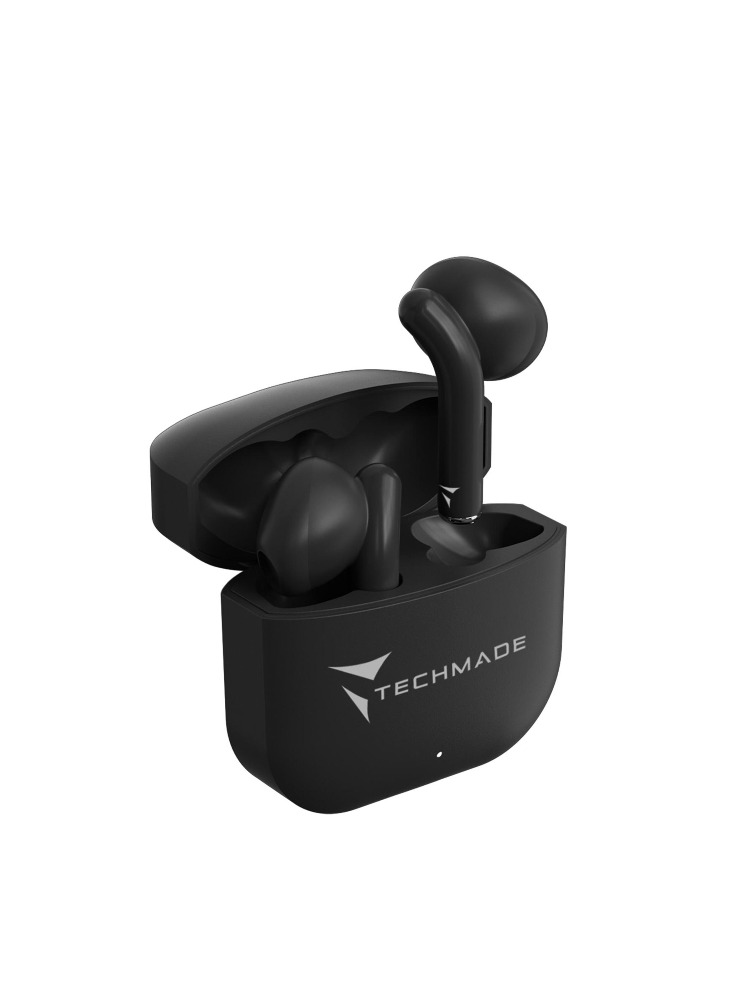 Techmade Kopfhörer 'Techmade Earbuds XM201 Black'‌ in Schwarz: Vorderseite
