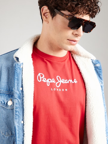 Pepe Jeans Majica 'EGGO' | rdeča barva