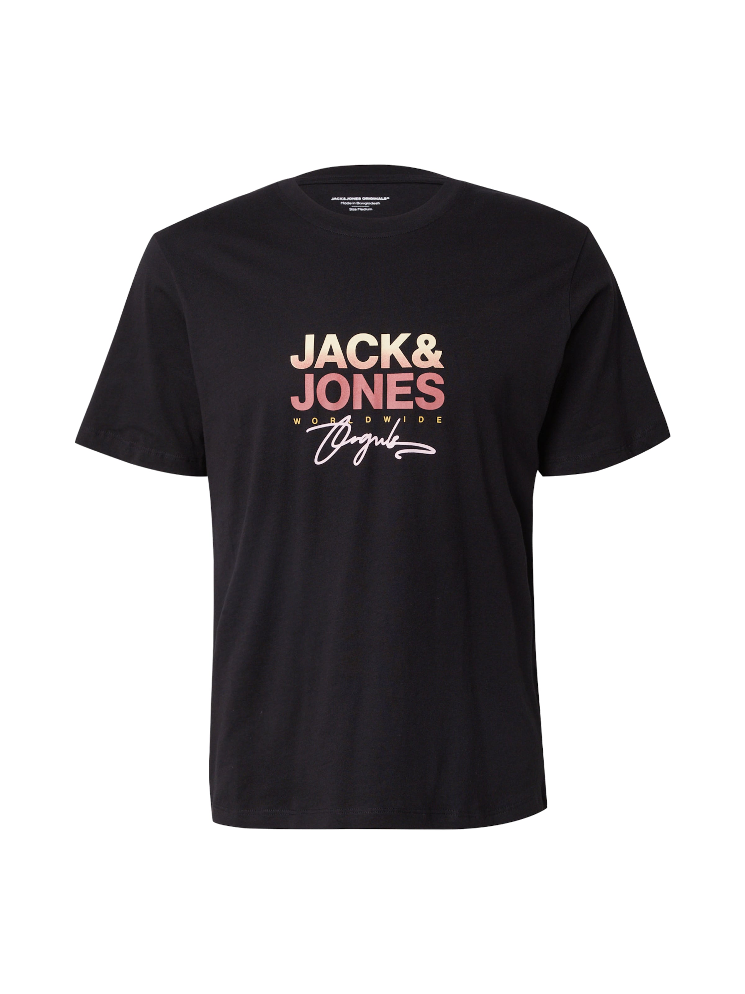 JACK & JONES Majica 'JJOrcanggu' | črna barva: sprednja stran