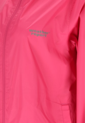 Weather Report Weatherproof jacket 'Pack'way' in Pink