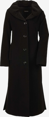 Manteau mi-saison MADELEINE en noir : devant