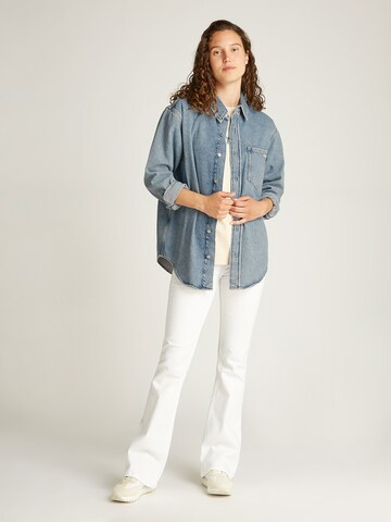 Calvin Klein Jeans Bluse in Blau