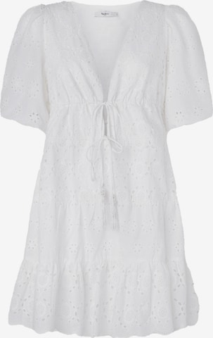 Robe ' DELIA ' Pepe Jeans en blanc : devant