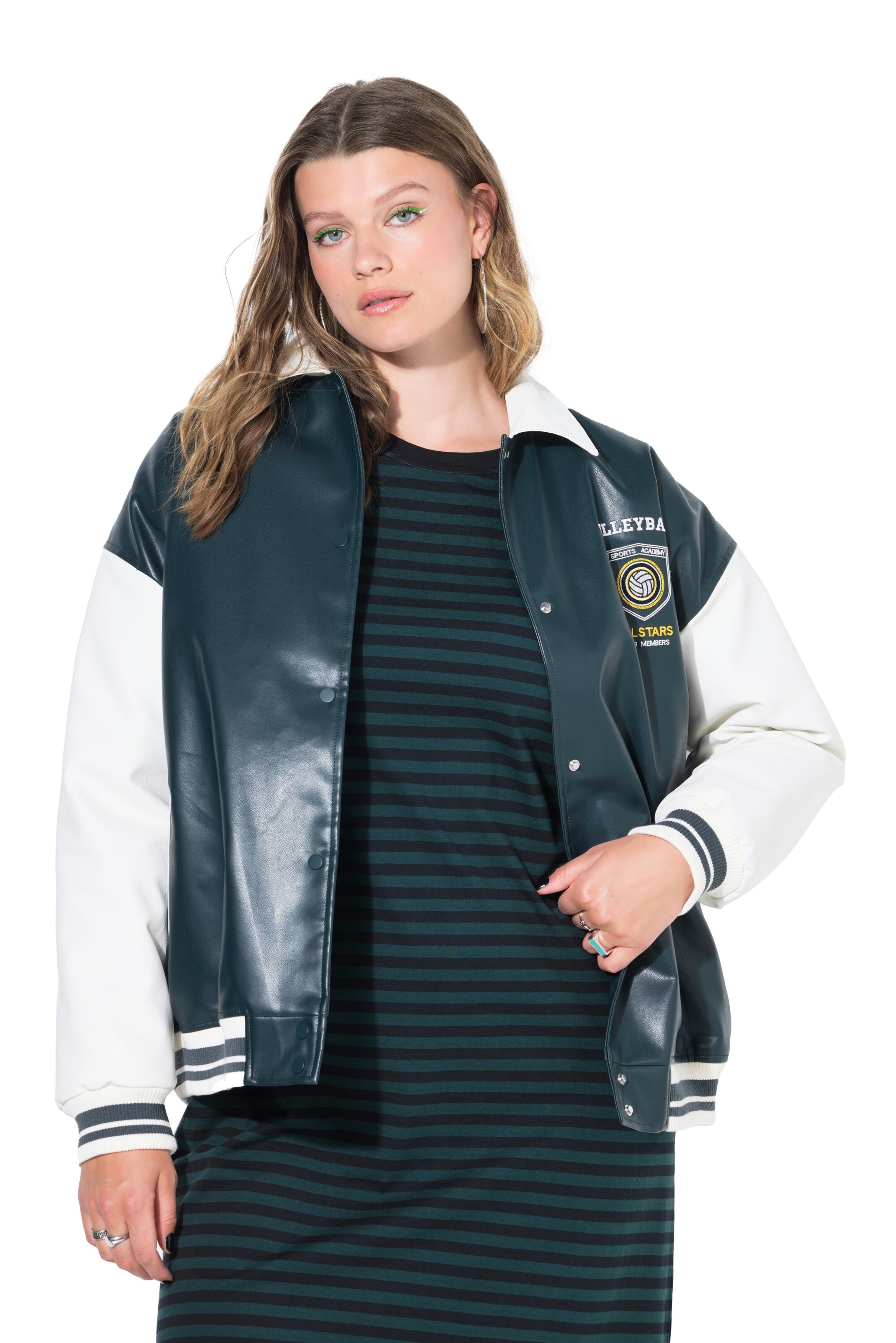 Studio Untold Tussenjas in Blauw: voorkant