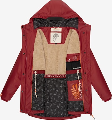 NAVAHOO Ανοιξιάτικο και φθινοπωρινό παλτό 'Rainy Forest' σε κόκκινο