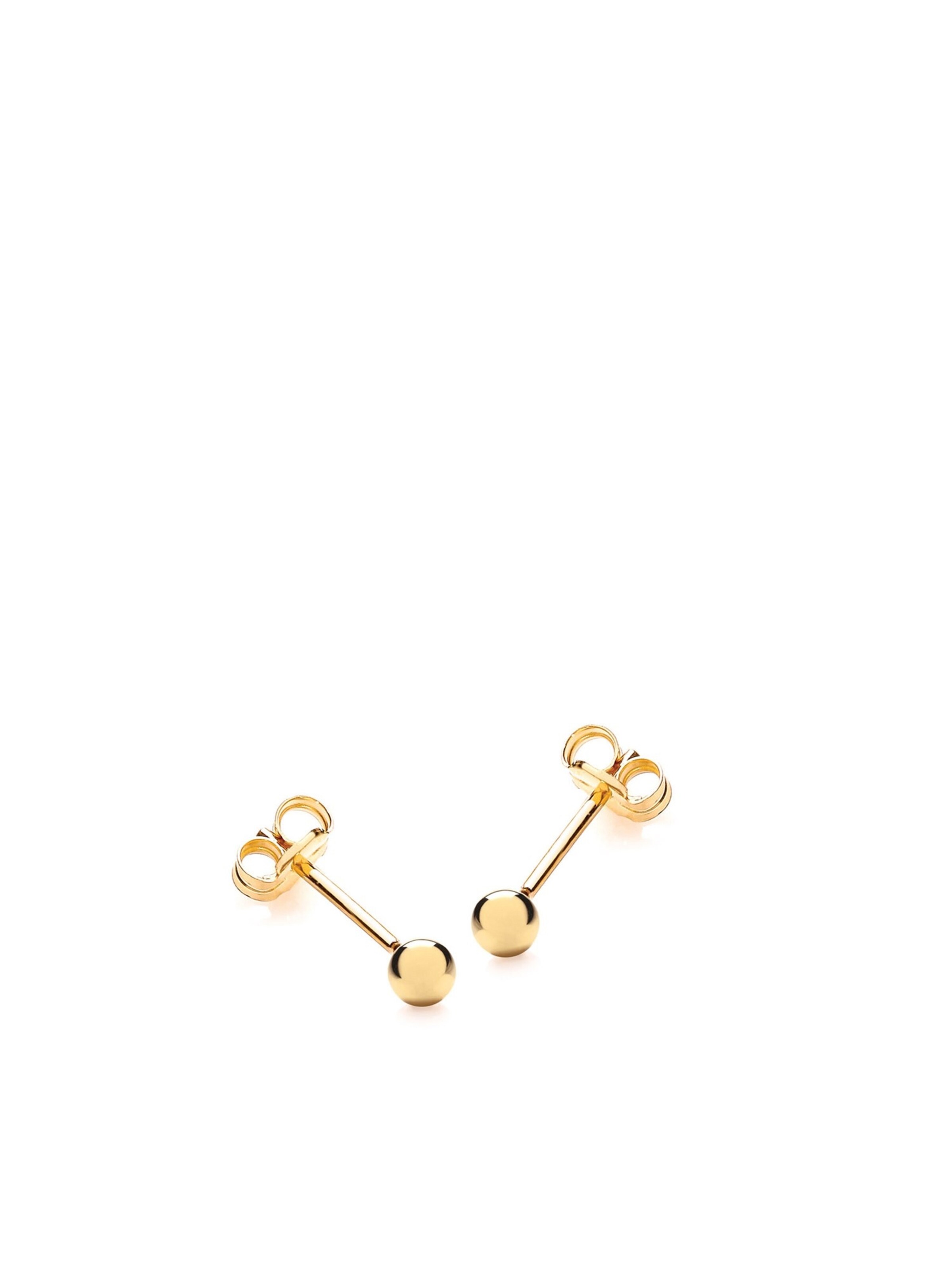 Lucardi Oorbellen 'Klassisch' in Goud: voorkant