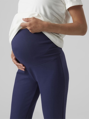 MAMALICIOUS Flared Leggings 'AYIA' in Blau