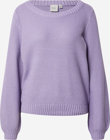 ICHI Sweater in Purple: front