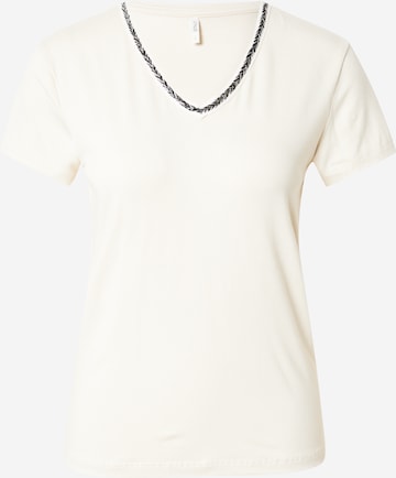 ONLY T-Shirt 'MOSTER' in Beige: predná strana