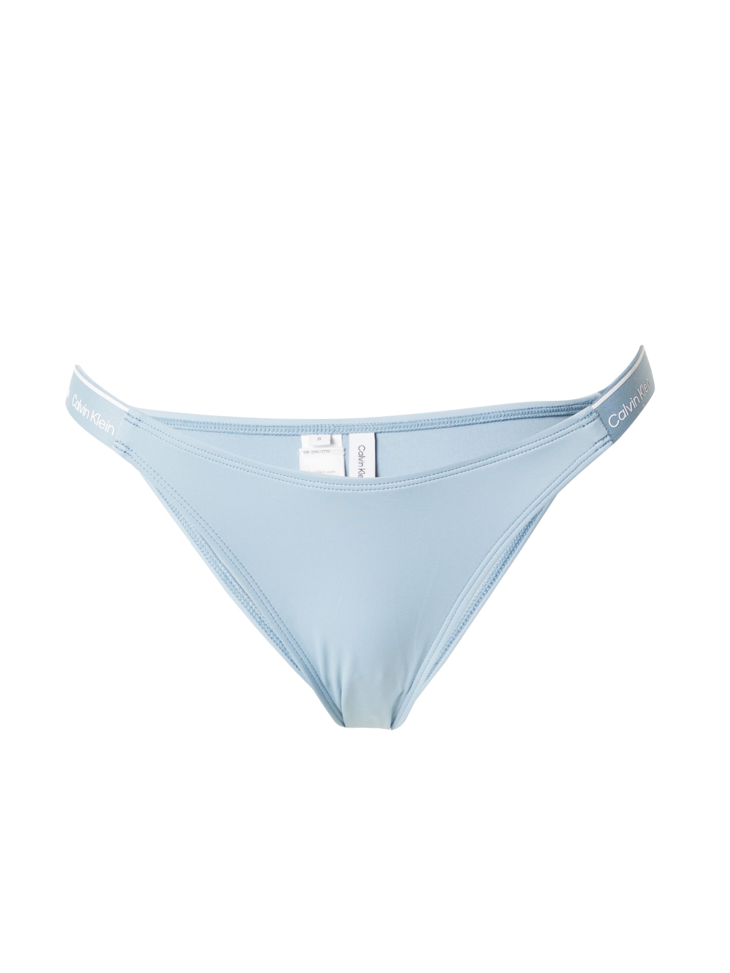 Slip costum de baie de la Calvin Klein Swimwear pe albastru: față