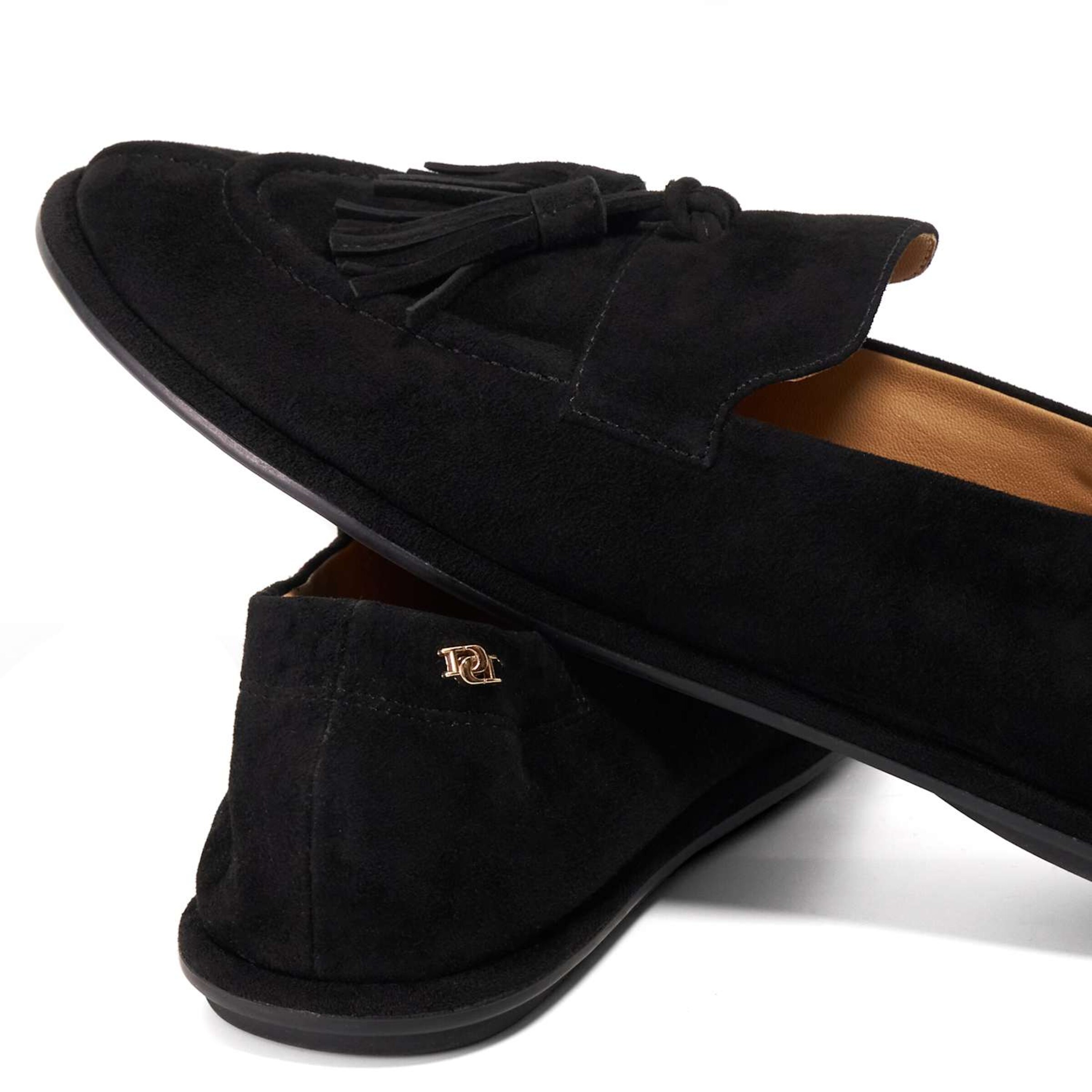 Dune LONDON Slipper 'Grounding' in Schwarz