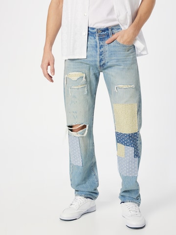 LEVI'S ® Regular Jeans '501' in Blauw: voorkant