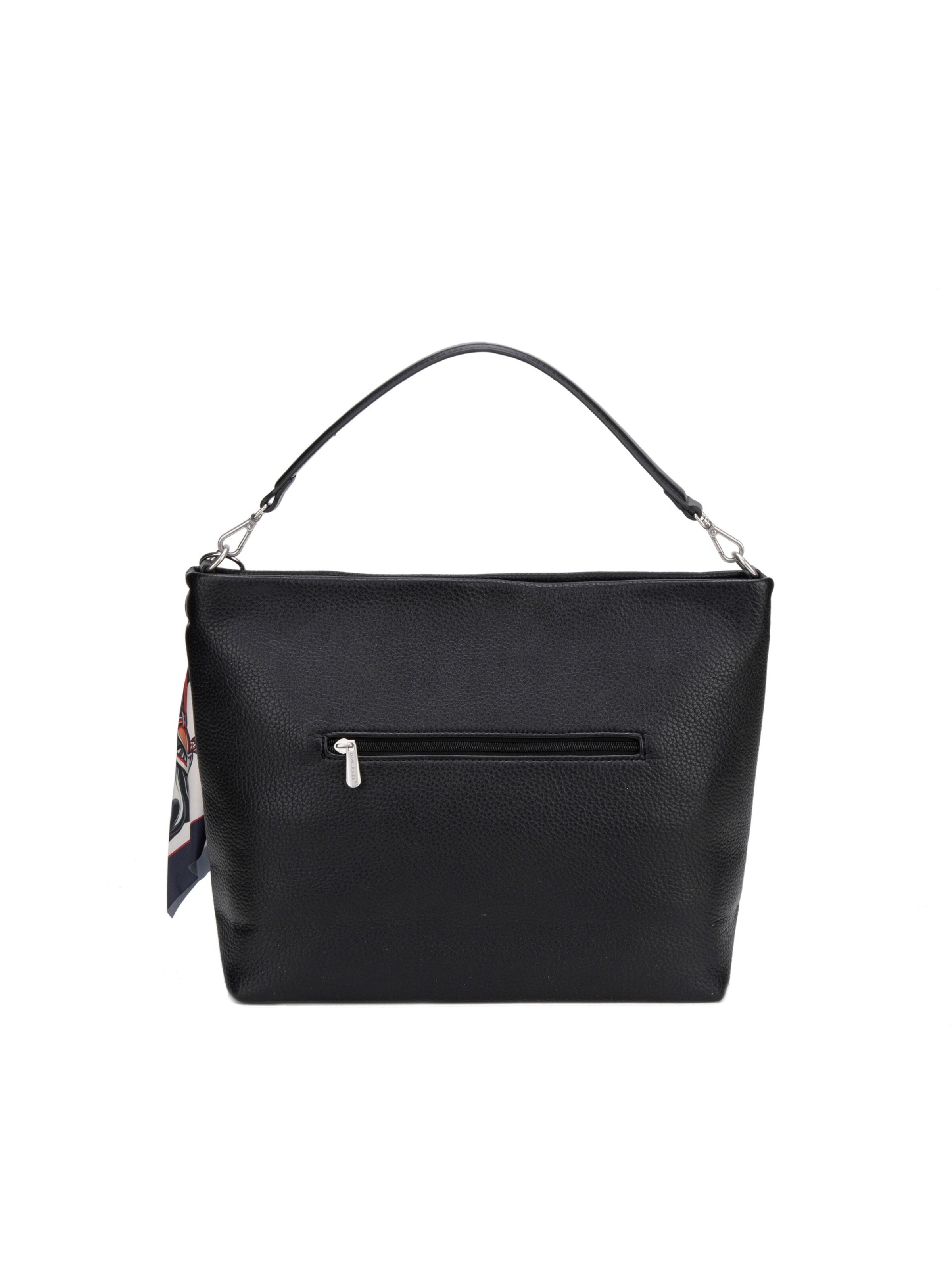 Borsa a spalla 'Borsa Hobo David Jones con Foulard Multicolore e Charm' di David Jones in nero