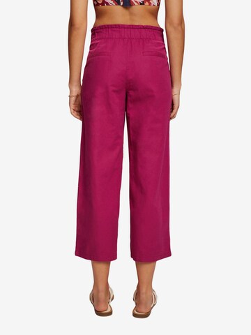 ESPRIT Wide leg Broek in Roze