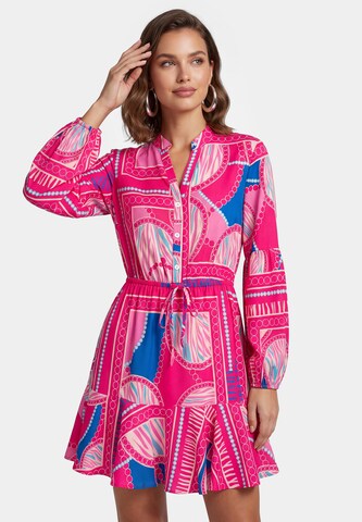 faina Shirt dress in Pink: front