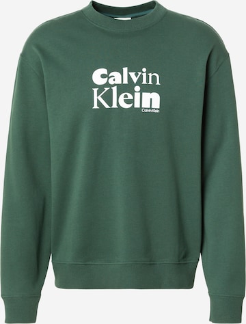 Felpa di Calvin Klein in verde: frontale