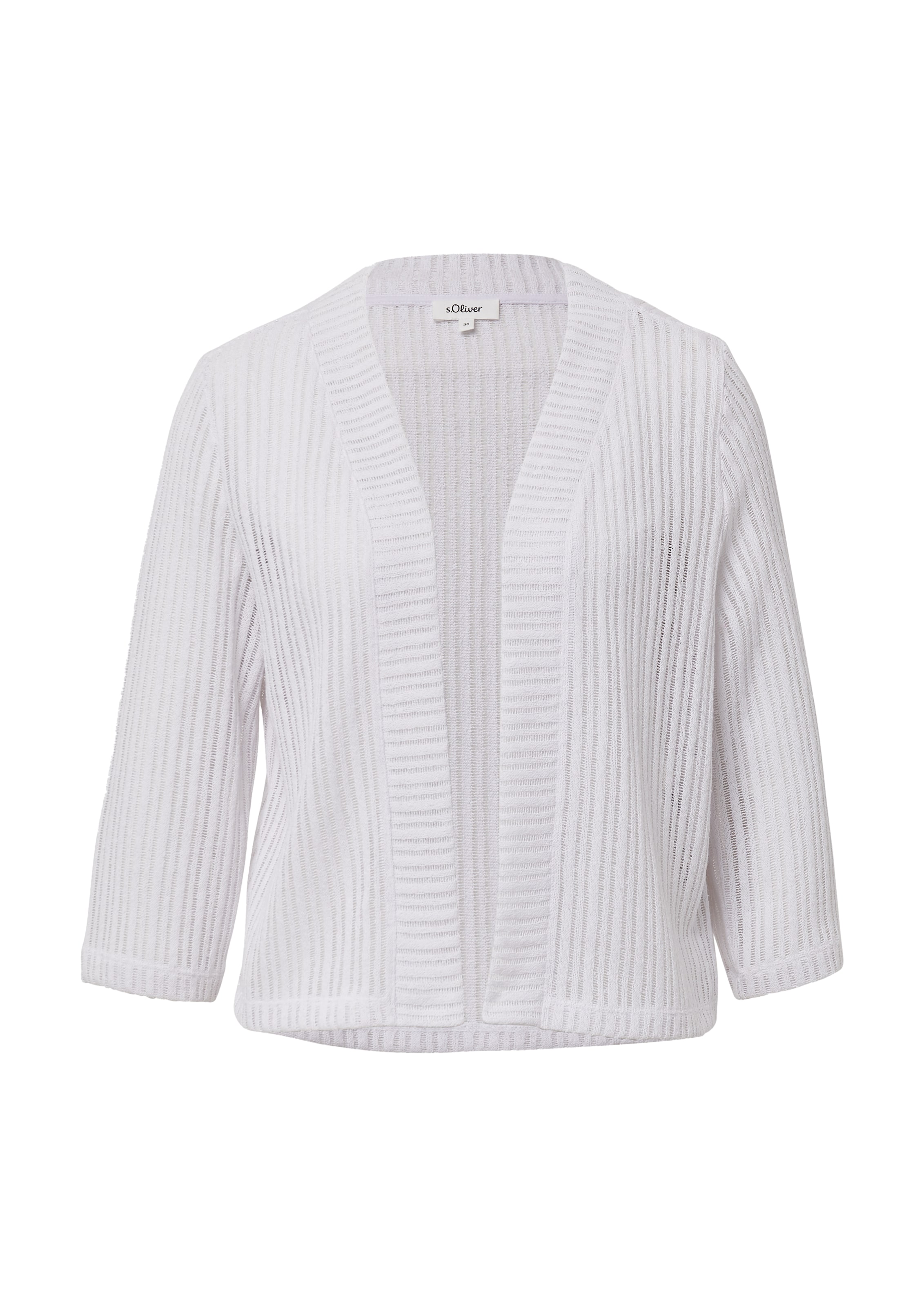 Cardigan s.Oliver en blanc : devant