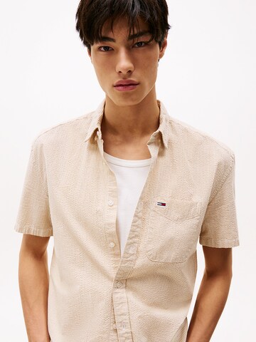 Tommy Jeans Regular Fit Hemd in Beige
