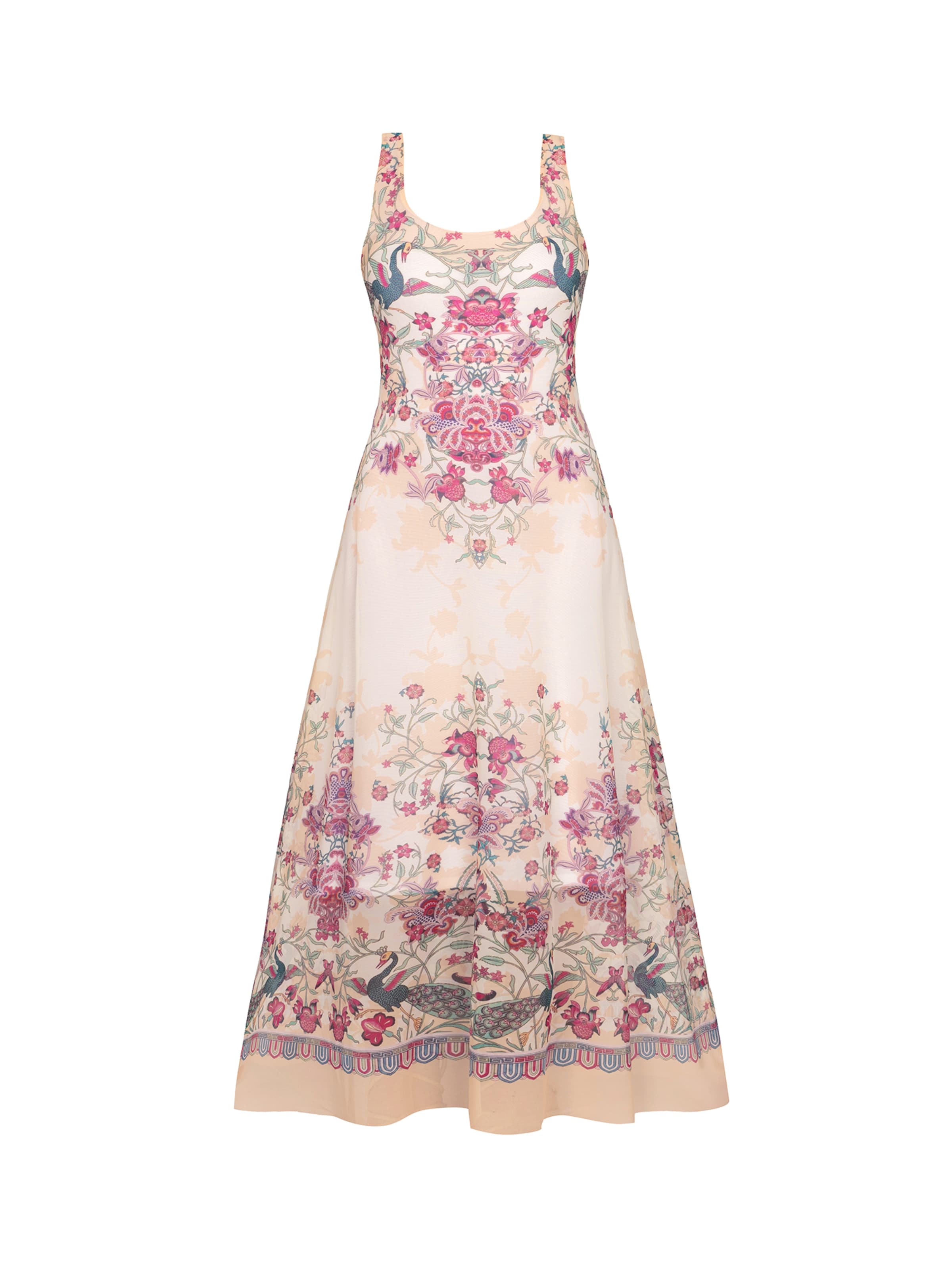 JIORO Kleid 'PAISLEY RED'‌‌‌‌‌ in Mischfarben: Vorderseite