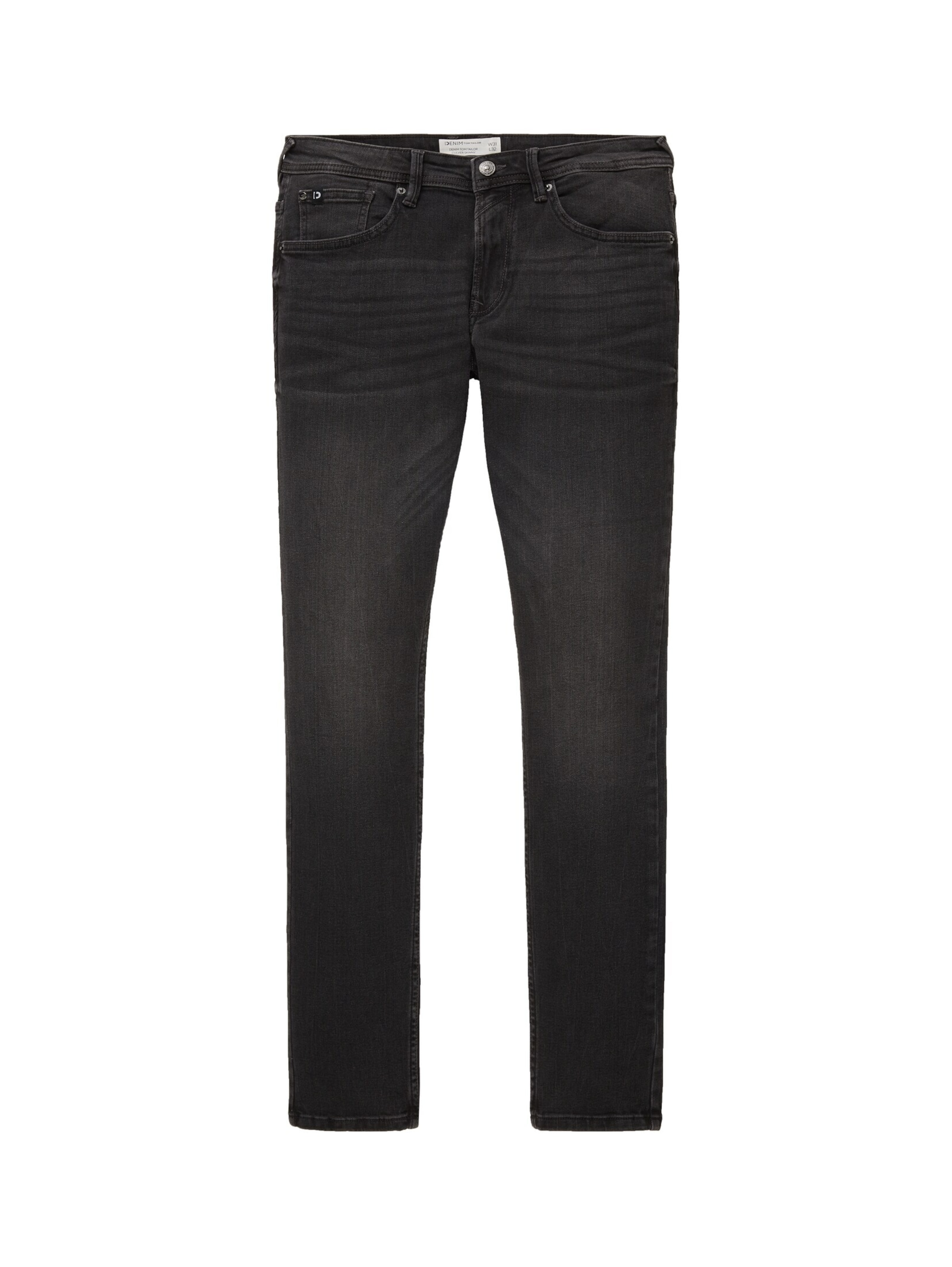 TOM TAILOR DENIM Skinny Τζιν 'Culver' σε μαύρο: μπροστά