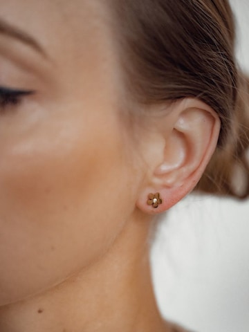 Hey Happiness - Pendientes 'Forget-Me-Not' en oro