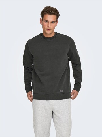 Only & Sons - Sudadera 'ONSBROCK' en negro: frente