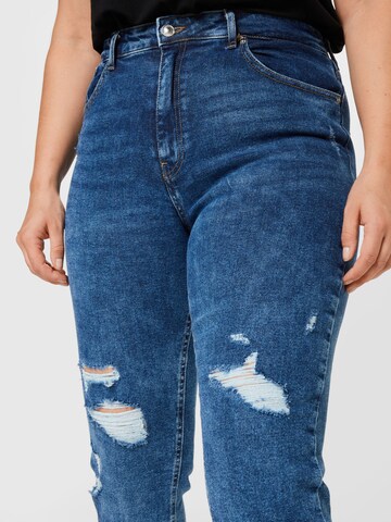 ONLY Carmakoma regular Jeans i blå