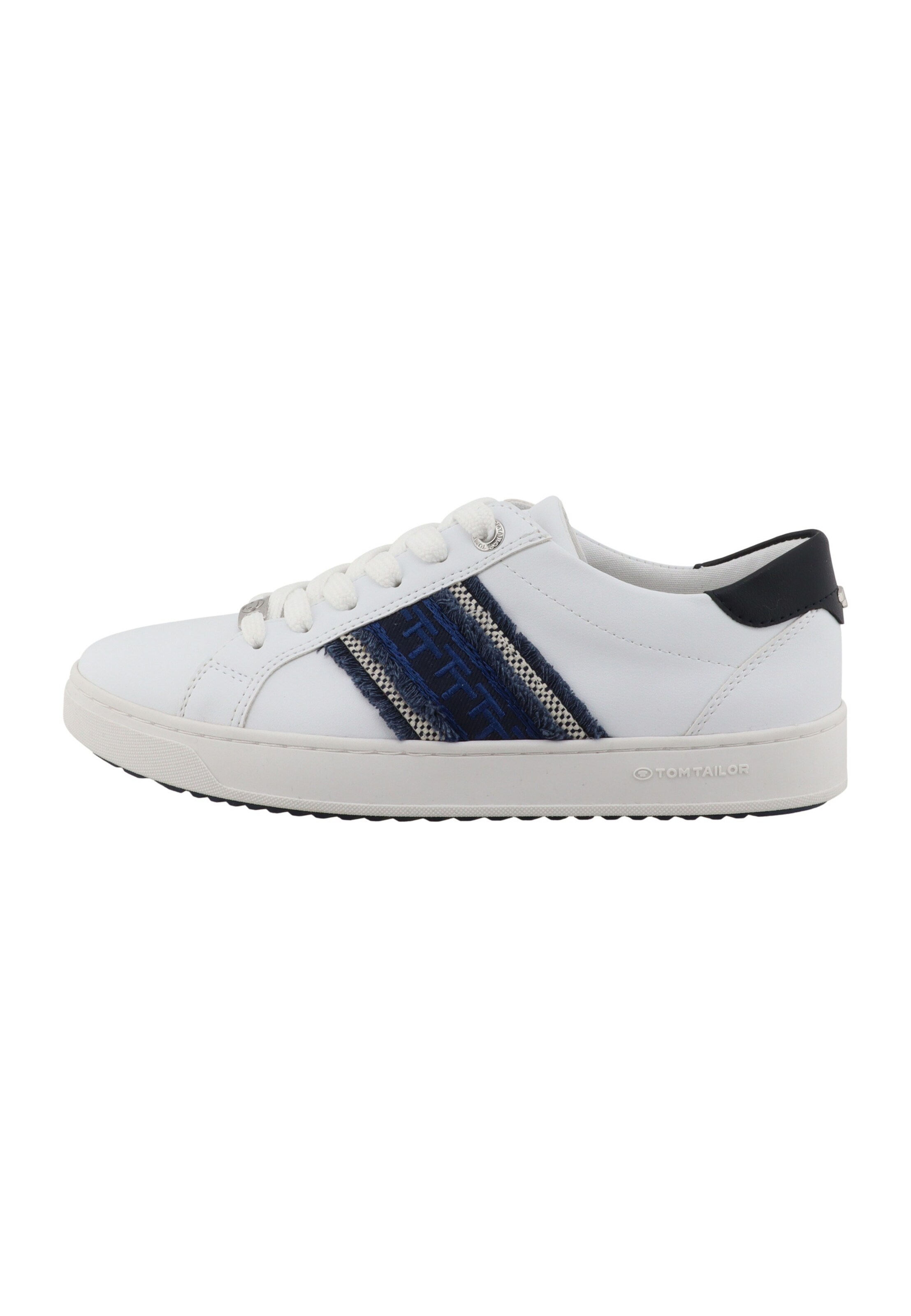 TOM TAILOR Sneakersy niskie w kolorze biały