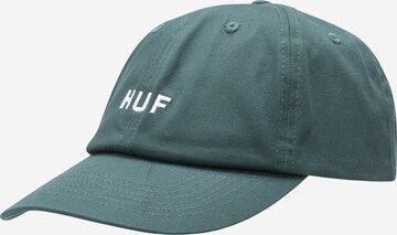 Cappello da baseball di HUF in verde: frontale
