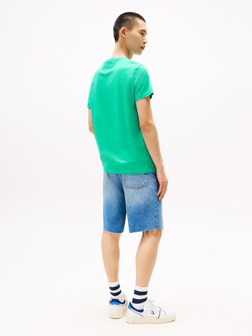 Tommy Jeans Футболка 'ESSENTIAL' в Зеленый