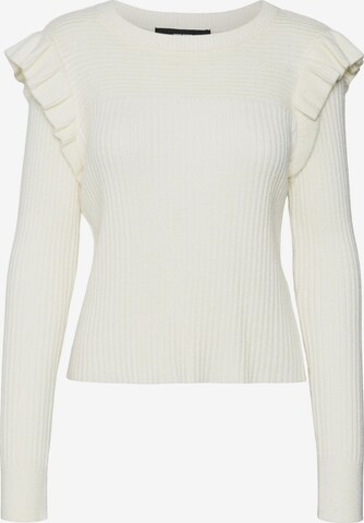 VERO MODA Sweater in White: front