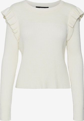 Pull-over VERO MODA en blanc : devant