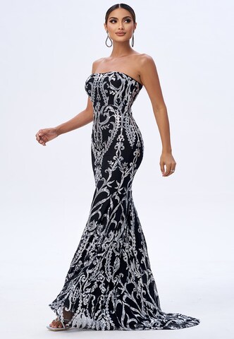 Moda Minx Avondjurk 'ALEXIS LONG SEQUIN' in Zwart