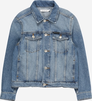 Calvin Klein Jeans Regular Between-Season Jacket 'Iconic' in Blue: front