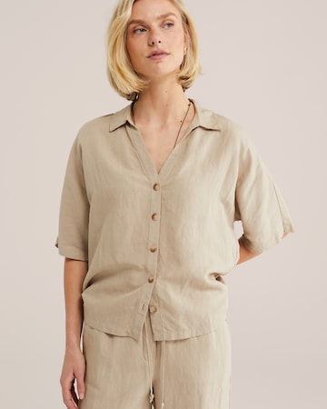 WE Fashion - Blusa en gris: frente