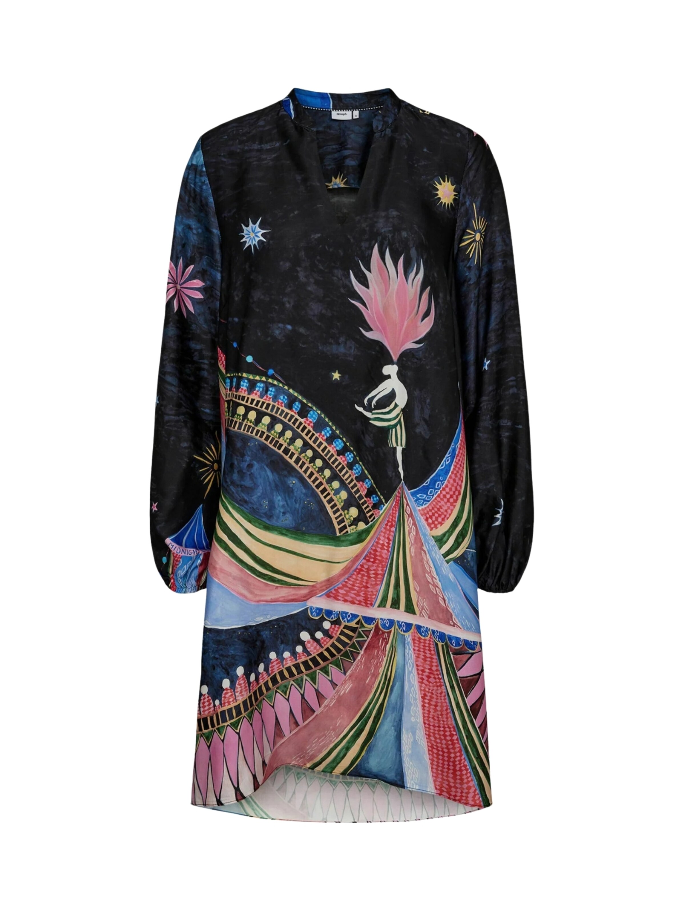 NÜMPH Mekko ' NUSTARLA ' värissä monivärinen: etupuoli