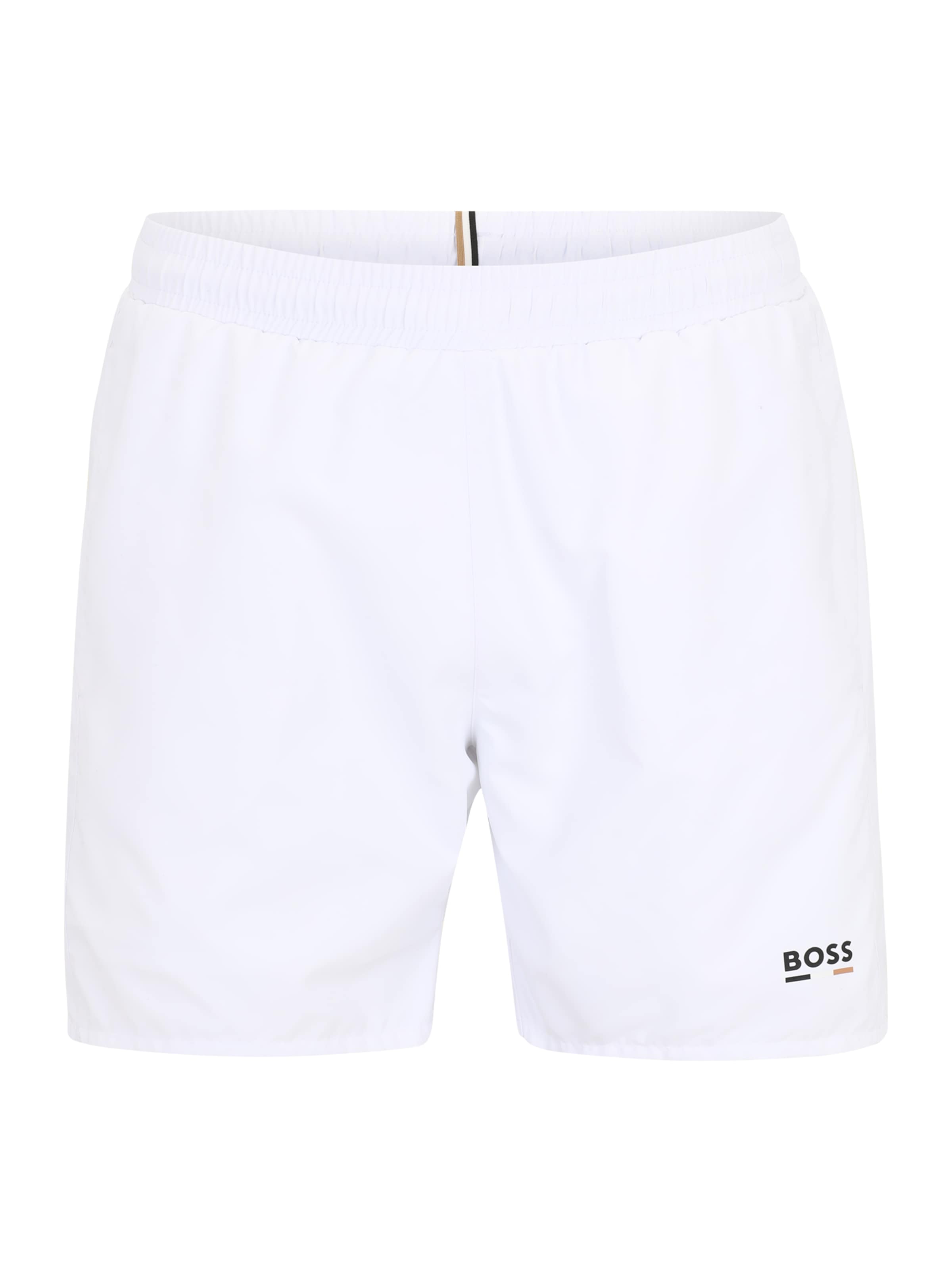 BOSS Board Shorts &#x27;Swordfish&#x27; in White: front
