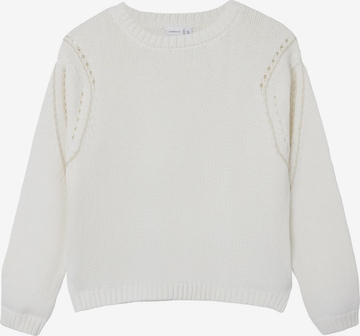 Pull-over NAME IT en blanc : devant