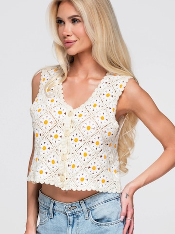 Ombre Blouse in Beige