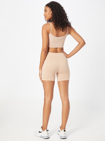 SAINT TROPEZ Skinny Shorts 'Ninna' in Beige